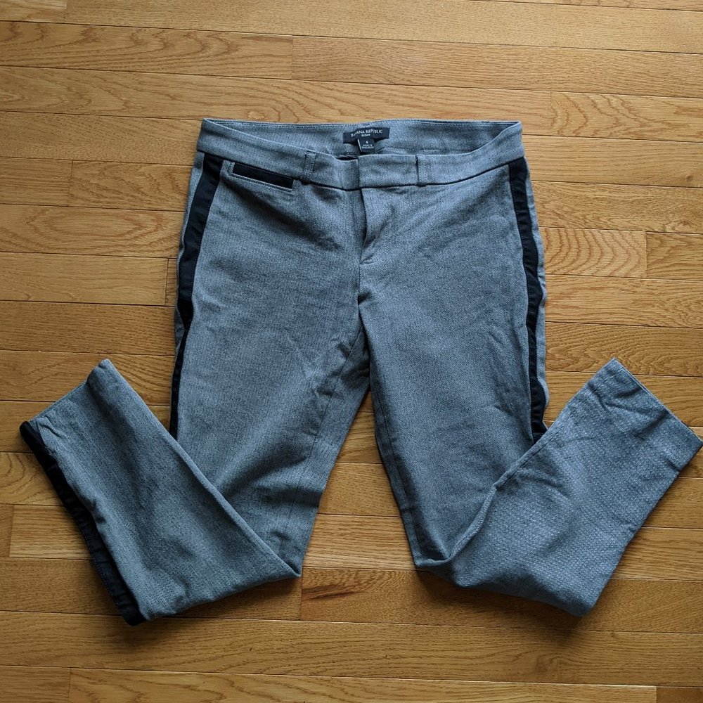 Banana Republic grey and black women's pants